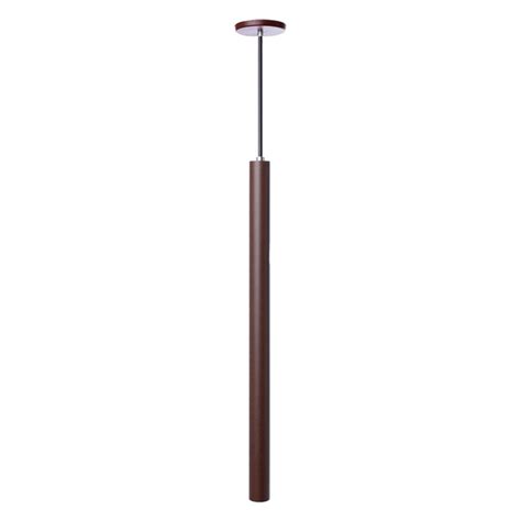 Pendente Luminária Tubo Marrom 50cm Canopla 6cm Leroy Merlin