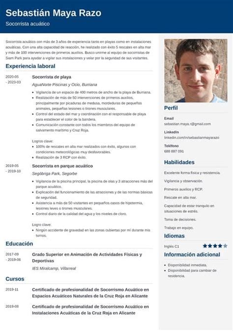 Curr Culum De Socorrista Gu A Con Modelo De Cv