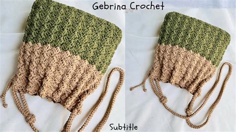 Tas Rajut Serut Motif C2C Mudah Untuk Dipraktekkan Latest Crochet