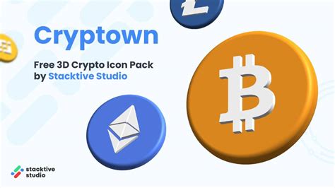 Figma Cryptown 3D Crypto Icon Pack By Stacktive Studio UI4Free