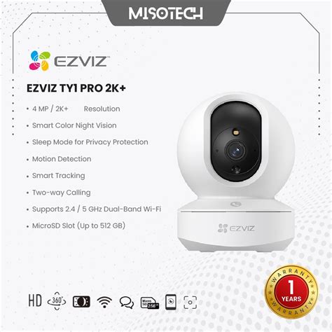 Jual Babycam Wifi CCTV Ezviz TY1 Pro 2K 4MP IP Indoor Color Two Way