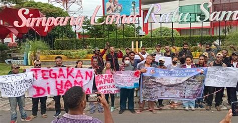 Puluhan Mahasiswa Papua Di Bengkulu Gelar Aksi Damai Tuntut Tindak