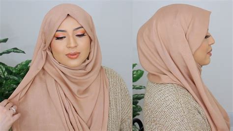 My Signature Flowy And Full Coverage Hijab Style Tutorial Using The Haute Hijab Bamboo Woven Hijab