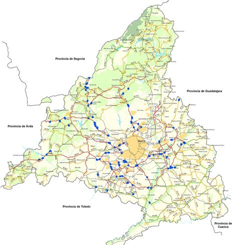 Mapa De Carreteras De La Comunidad De Madrid Imagui