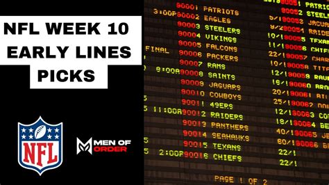 Nfl Picks Week 10 Early Lines Picks And Predictions Youtube