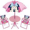 Set Mesa Con Sombrilla Y Sillas De Minnie Mouse Disney Con Ofertas En