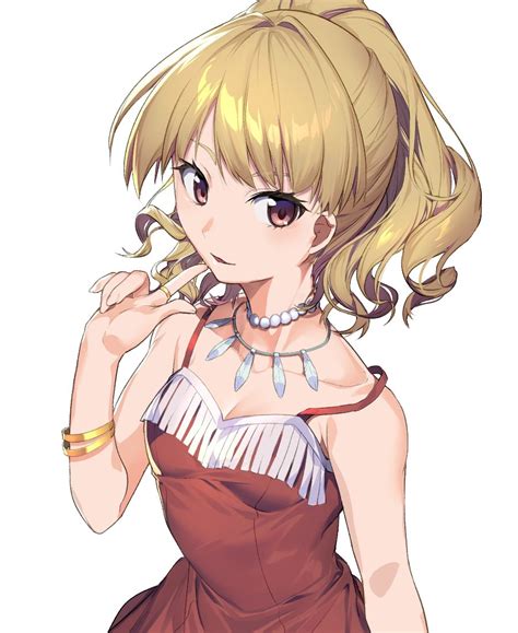 The Big ImageBoard TBIB Artist Request Bangs Bare Shoulders Blonde