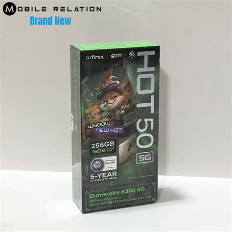 Infinix Hot 50 5G 256GB Sage Green Mobile Phones Gadgets Mobile Phones Android Phones