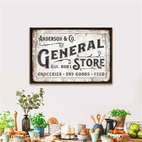 Custom General Store Sign Vintage General Store Sign Etsy