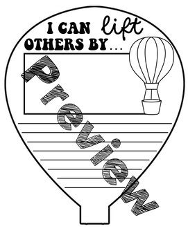 Hot Air Balloon Kindness Bulletin Board Kit By Heart And Wits By Miss Ritz