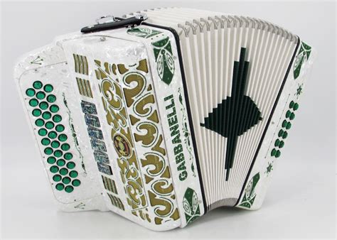 Gabbanelli M Tone White Pearl Gabbanelli Accordions