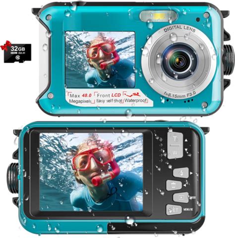 Waterproof Digital Camera Underwater Camera Full HD 2 7K 48 MP Video