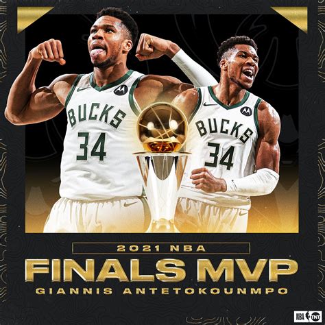 Giannis Antetokoumpo Wins 2021 Bill Russell Nba Finals Mvp Award