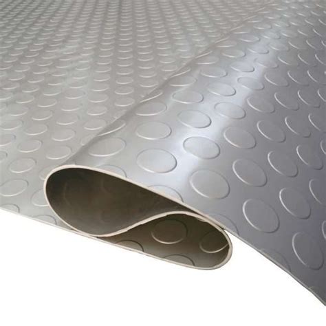 Coin Roll Anti Slip Pvc Garage Flooring 5m X 1 2m Rolls Black Grey