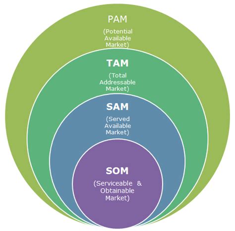 Marketing PAM TAM SAM SOM Gestión en Software Маркетинг Бизнес