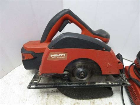 Hilti Wsc A Circular Saw With Batteries And Charger