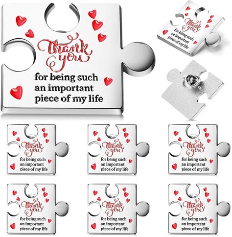 Amazon Yinkin 6 Pcs Puzzle Appreciation Pins Motivational Lapel