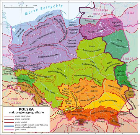 Zapisz Nazwy Krain Geograficznych Zaznaczonych Na Mapie Literami Ad