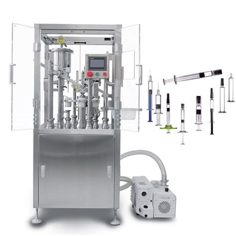 Prefilled Syringe Vacuum Liquid Filling And Plugging Machine With 600 900 Pcsh