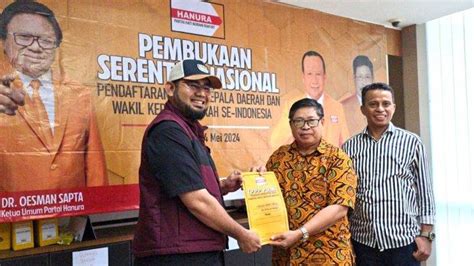 Bassam Kasuba Resmi Dapat Rekomendasi Partai Hanura Maju Pilkada