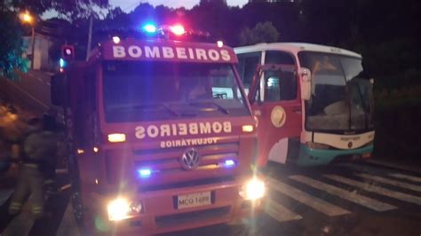 Princípio de incêndio é registrado em ônibus de transporte de