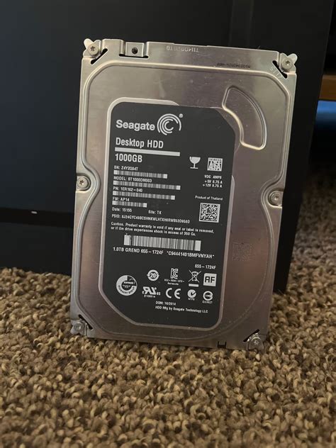 Seagate 1tb 35” Hard Drive St1000dm003 Apple Oem Jawa