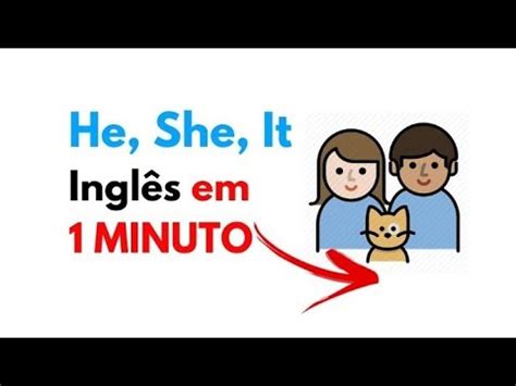 Terceira Pessoa do Singular em Ingles - He She e It com Cleydson ...
