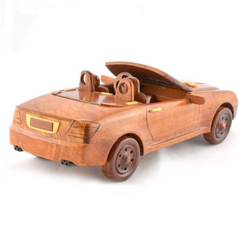 Mercedes Wooden Car Model Mahogany Wood