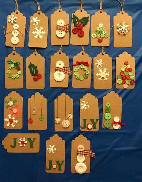 Pin By Faith Kennedy On Craft Christmas Button Crafts Christmas Tags