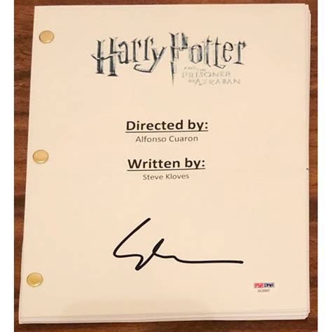 Gary Oldman Signed "Harry Potter & The Prisoner of Azkaban" Full Movie ...