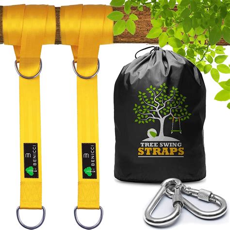 Buy Safe Tree Swing Hanging Kit Set Of Ft Long Straps With Two