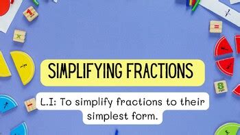 Simplifying Fractions by Mrs McL Teaches | TPT 