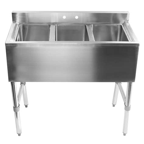 Galleon GRIDMANN 3 Compartment NSF Stainless Steel Commercial Bar Sink