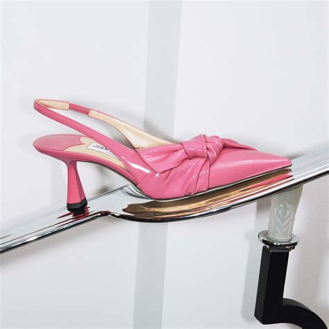 Elinor Sb 65 Candy Pink Soft Patent Pointed Toe Slingback Pumps