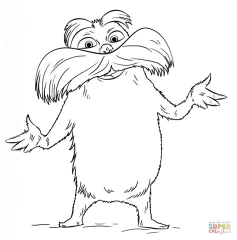 Lorax Coloring Page Free Printable Coloring Pages