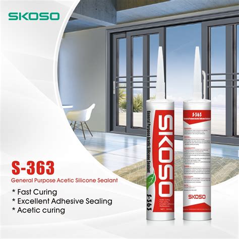 Fast Curing General Purpose Acetic Silicone Sealant In Tube For Glass