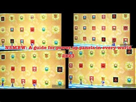 Nsmbw A Guide From Power Up Panels In Every World Update Youtube