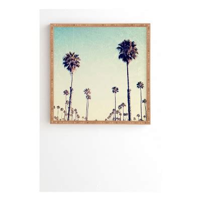 Bree Madden California Palm Trees Framed Wall Art 20 X 20 Modern