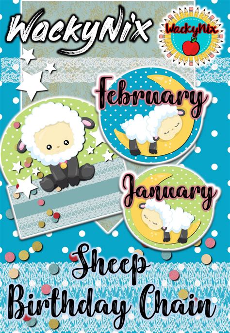 Wackynix Hot Air Balloon Birthday Chain Teacha