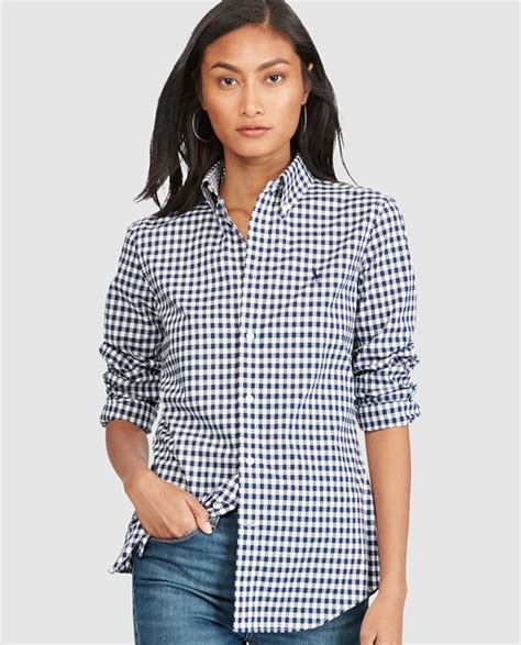 Polo Ralph Lauren Womens Gingham Print Shirt · Polo Ralph Lauren