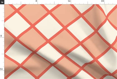 Diagonal Checkerboard Tile Coastal Fabric Spoonflower