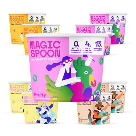 Buy Magic Spoon Cereal Variety 8 Pack Single Serve Cups Keto And Low Carb Lifestyles I Gluten