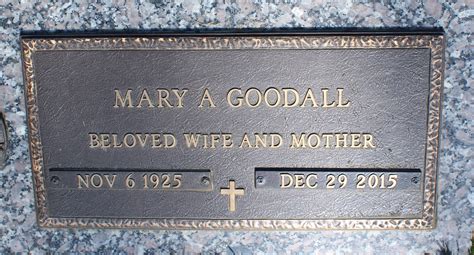 Mary Lois Lay Goodall 1925 2015 Memorial Find A Grave