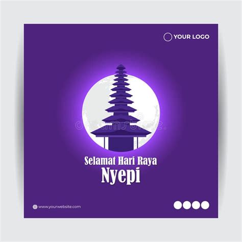 Vector Illustration for Nyepi Means the Day of Silence Stock Vector ...