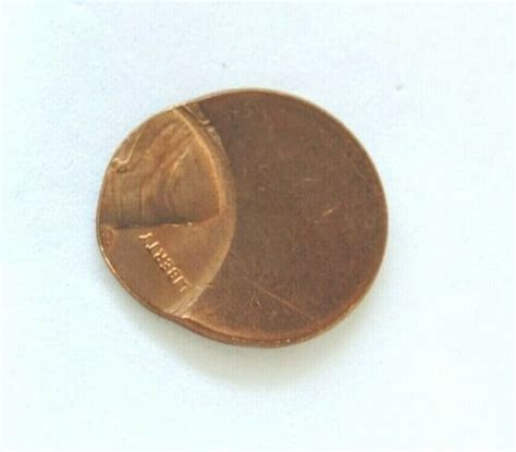 Error Mis Struck Penny Planchet Off Center Coin Error Ebay