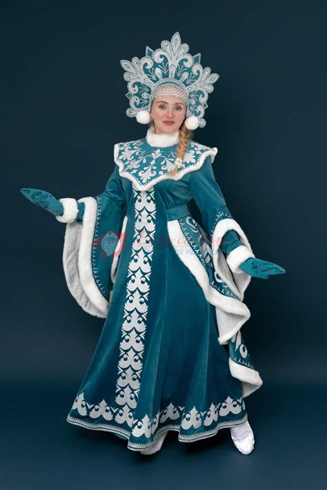 Купить Костюм Снегурочка "Метелица" (Бирюза) - Esta-costume