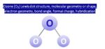 O3 Lewis structure, Molecular geometry, Bond angle, Shape