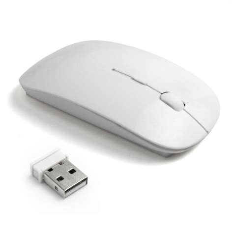 Souris Blanche Ultra Mince Sans Fil Souris Compatible Avec Imac Ou