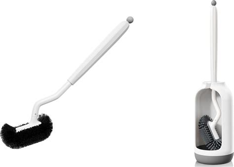 Hamitor Toilet Bowl Brush Holder Set Deep Cleaning