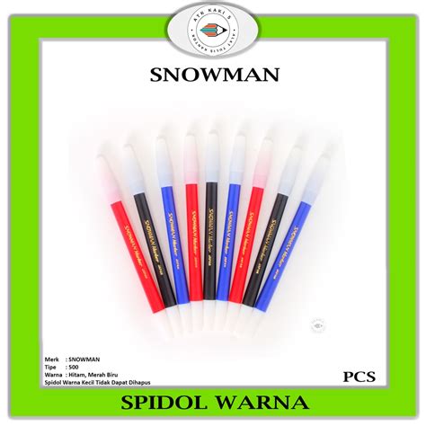 Jual Snowman Spidol Kecil Marker Pcs Shopee Indonesia